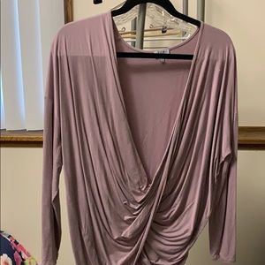 Purple plunge top